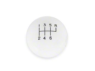 OER White Hurst 4-Speed Shift Knob – 3/8-16 Thread – For Firebird, Camaro, Nova
