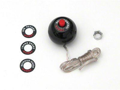 Hurst Shift Knob with Switch; Black (Universal; Some Adaptation May Be Required)
