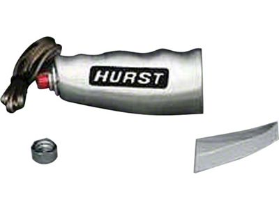 Hurst Universal T-Handle with Switch; Brushed (Universal; Some Adaptation May Be Required)