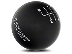 Hurst Classic 6-Speed Shift Knob; Black (15-25 Mustang, Excluding GT350 & GT500)