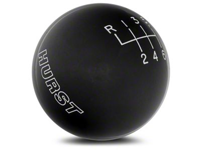 Hurst Classic 6-Speed Shift Knob; Black (15-25 Mustang, Excluding GT350 & GT500)
