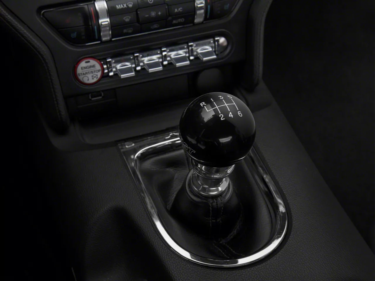 Hurst White w Black 6 Speed Shift Knob - Large