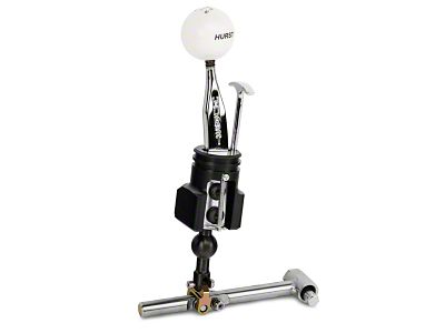 Hurst Competition Plus Short Throw Shifter with Classic White Knob (15-25 Mustang GT, EcoBoost, V6)