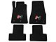 Hurst Elite Series Front and Rear Floor Mats with Red Hurst Logo; Black (10-14 Mustang)