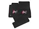 Hurst Elite Series Front and Rear Floor Mats with Red Hurst Logo; Black (15-24 Mustang)