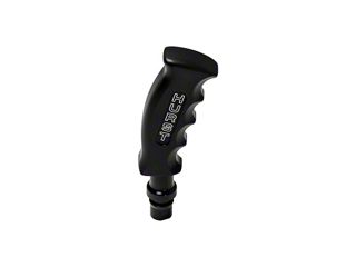 JDM-Style Slotted Pistol Grip Manual Shift Knob – Black Metal – Universal Fit