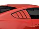 Hurst Quarter Window Louvers; Pre-Painted (15-22 Mustang Fastback)