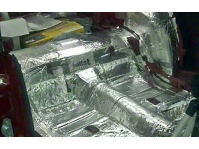 Hushmat Sound Deadening and Insulation Kit; Floor Pan (05-14 Mustang)