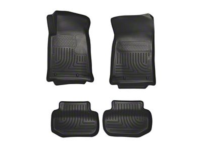 Husky Liners WeatherBeater Front and Second Seat Floor Liners; Black (10-15 Camaro)