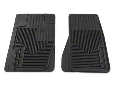 Heavy Duty Front Floor Mats; Black (05-07 Mustang)