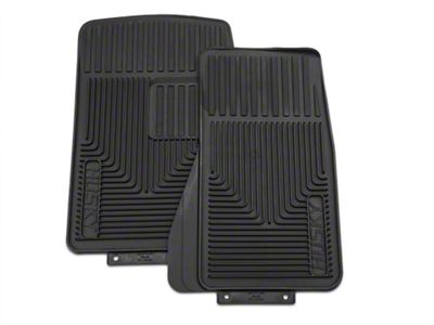 Heavy Duty Front Floor Mats; Black (87-04 Mustang)