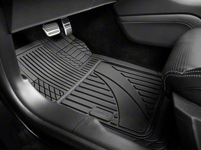 Husky Liners Uni-Fit All-Weather Front and Rear Floor Mats; Black (Universal; Some Adaptation May Be Required)
