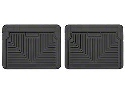 Heavy Duty Second Seat Floor Mats; Black (87-04 Mustang)