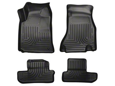 Husky Liners WeatherBeater Front and Second Seat Floor Liners; Black (08-10 Challenger)