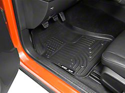 Husky Liners WeatherBeater Front and Second Seat Floor Liners; Black (11-15 Challenger)