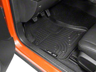 Husky Liners WeatherBeater Front and Second Seat Floor Liners; Black (11-15 Challenger)