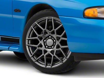 2013 GT500 Style Hyper Dark Wheel; 19x8.5; 30mm Offset (94-98 Mustang)