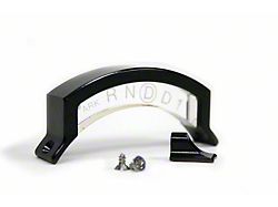 IDIDIT Aluminum Housing Steering Column Shift Indicator; Black (80-93 Mustang w/ AOD Transmission)