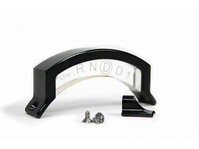 IDIDIT Aluminum Housing Steering Column Shift Indicator; Black (80-93 Mustang w/ AOD Transmission)