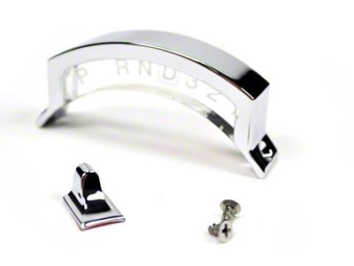 IDIDIT Aluminum Housing Steering Column Shift Indicator; Chrome (80-93 Mustang w/ AOD Transmission)