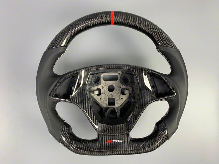 Infinite Aero Alcantara Steering Wheel; Carbon Fiber with Red Stripe ...