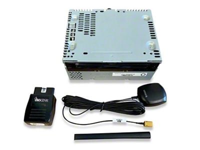 Infotainment CD Player SiriusXM Satellite HD Radio Upgrade Kit with Aftermarket Magnetic Antenna Mount and OBD Genie F-SAT Programmer (15-18 Mustang)