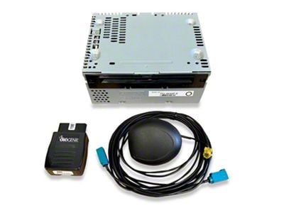 Infotainment CD Player SiriusXM Satellite Radio Upgrade Kit with Factory OEM Roof Antenna Mount and OBD Genie F-SAT Programmer (15-18 Mustang)