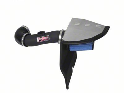 Injen Power-Flow Cold Air Intake; Wrinkle Black (10-11 3.6L Camaro)