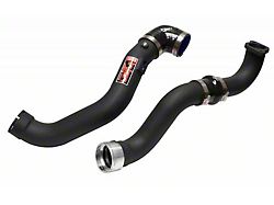 Injen SES Intercooler Pipes; Wrinkle Black (16-23 2.0L Camaro)