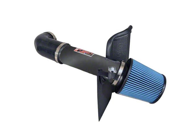 Injen Power-Flow Cold Air Intake with Heat Shield; Wrinkle Black (11-23 5.7L HEMI Challenger)