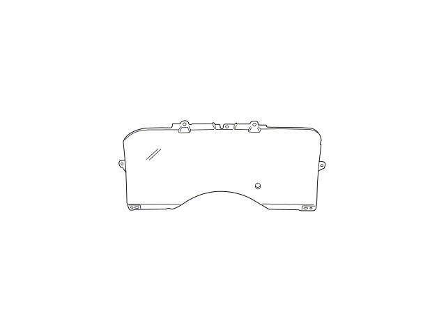 Drake Muscle Cars Instrument Cover; Clear Lens (90-93 Mustang)