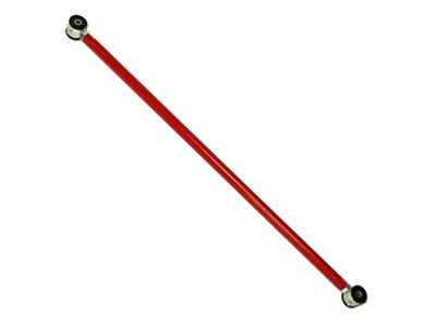 J&M Adjustable Aluminum Panhard Bar; Rod Poly/Poly Ends; Red (05-14 Mustang)