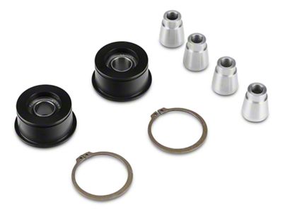 J&M Front Control Arm Spherical Caster Bushing; Black (15-25 Mustang)