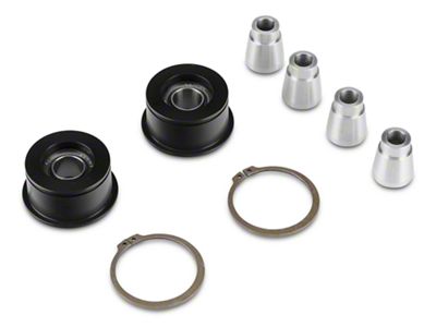 J&M Front Control Arm Spherical Caster Bushing; Black (15-24 Mustang)