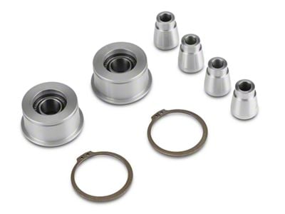 J&M Front Control Arm Spherical Caster Bushing; Clear (15-24 Mustang)