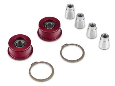 J&M Front Control Arm Spherical Caster Bushing; Red (15-25 Mustang)