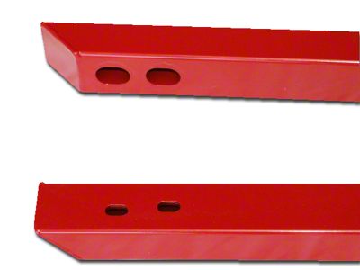 J&M Full Length Jacking Rails; Black (15-25 Mustang Convertible)