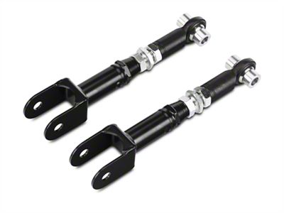 J&M IRS Adjustable Rear Toe Links; Black (15-23 Mustang)