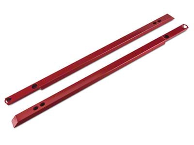 J&M IRS Support Jacking Rails; Red (15-23 Mustang)