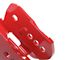 J&M Rear Lower Control Arm Relocation Brackets; Red (05-14 Mustang)