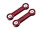J&M Rear Vertical Links with Delrin Bushings; Red (15-23 Mustang)
