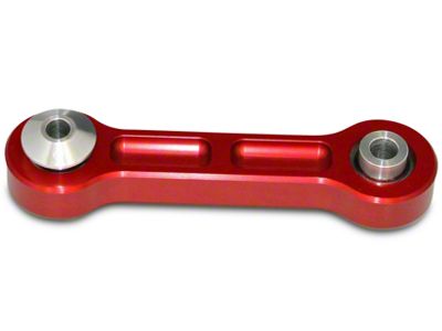 J&M Rear Vertical Links with Spherical Bearings; Red (15-25 Mustang)