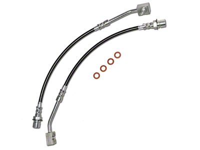 J&M Stainless Steel Teflon Brake Lines; Front (94-98 Mustang GT)