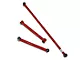 J&M Adjustable Panhard Bar and Non-Adjustable Lower Control Arm Kit; Red (05-14 Mustang)