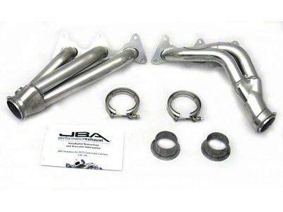 JBA 1-5/8-Inch Shorty Headers; Silver Ceramic (10-11 3.6L Camaro)