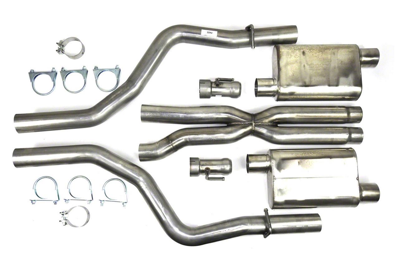 JBA Challenger CatBack Exhaust with Polished Tips 401671 (1523 6.4L HEMI Challenger) Free