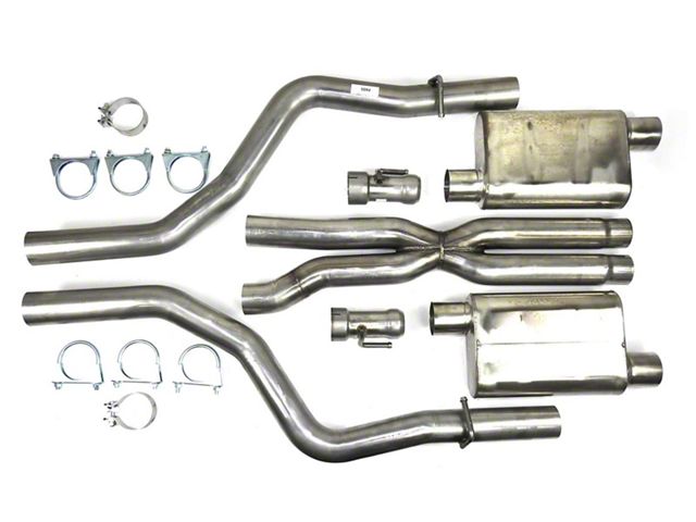 JBA Cat-Back Exhaust with Polished Tips (15-23 6.4L HEMI Challenger)