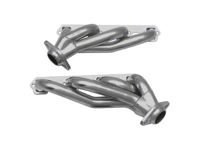 JBA 1-5/8-Inch Shorty Headers; Silver Ceramic (86-93 5.0L Mustang)