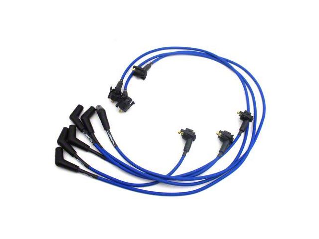 JBA 8mm Ignition Wires; Blue (99-00 Mustang V6)