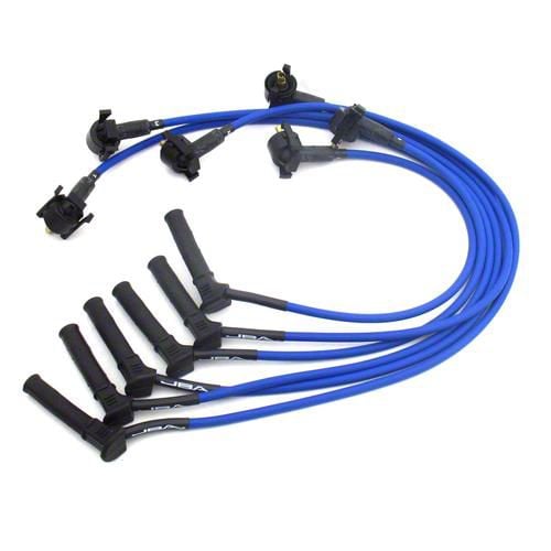 み！ページ JBA Mustang 8mm Ignition Wires; Blue W06759 (05-10 Mustang
